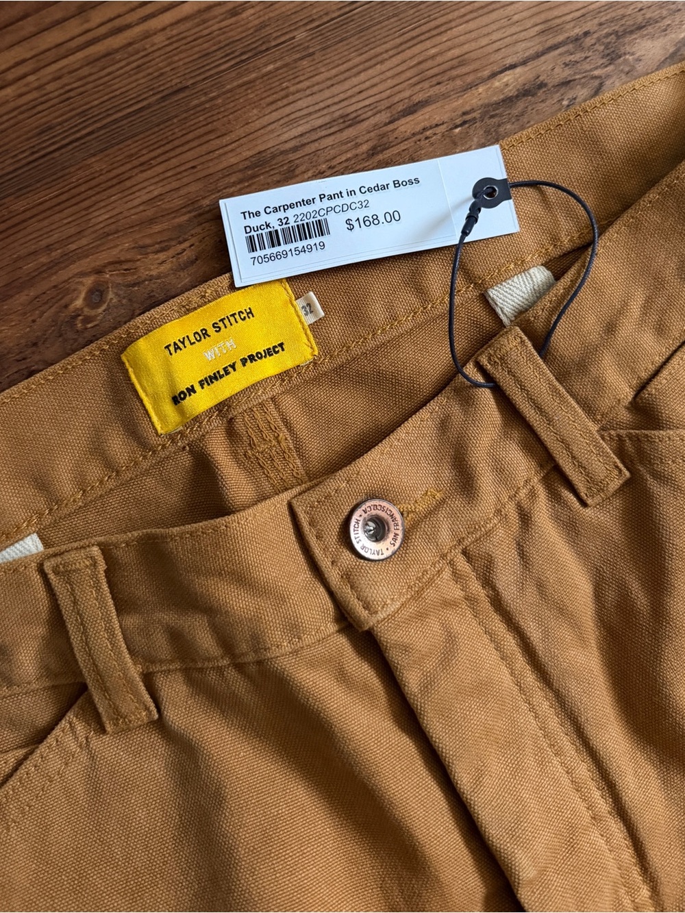 Taylor Stitch x Ron Finley Boss Duck Carpenter Pant 32 NWT - Picture 3 of 15
